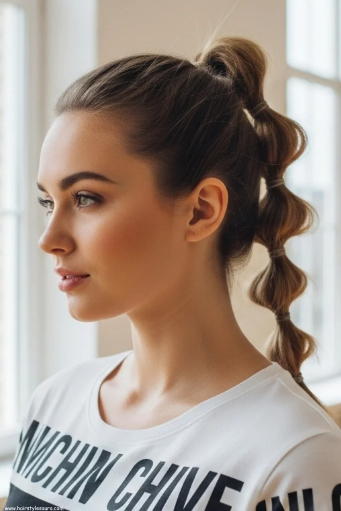 10 Cute & Trendy 90s 2000s Girl Hairstyles Pinterest Is Loving Right Now 2 Bubble Ponytail with Elastics