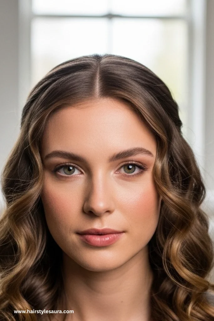 11 Cute Hairstyles for Medium Hair That Are Super Easy and Stylish 2 Loose Curls with a Center Part