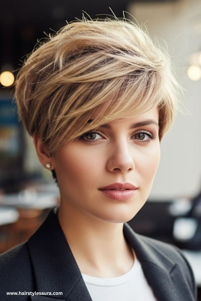 11 Stylish Layered Haircuts Ideas for Short Hair to Boost Volume & Confidence 2 Textured Pixie with Layers