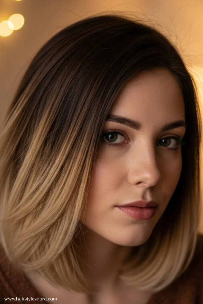 10 Bold and Beautiful Octopus Cut Hombre Ideas for Women 11 Chocolate Brown to Blonde Hombre