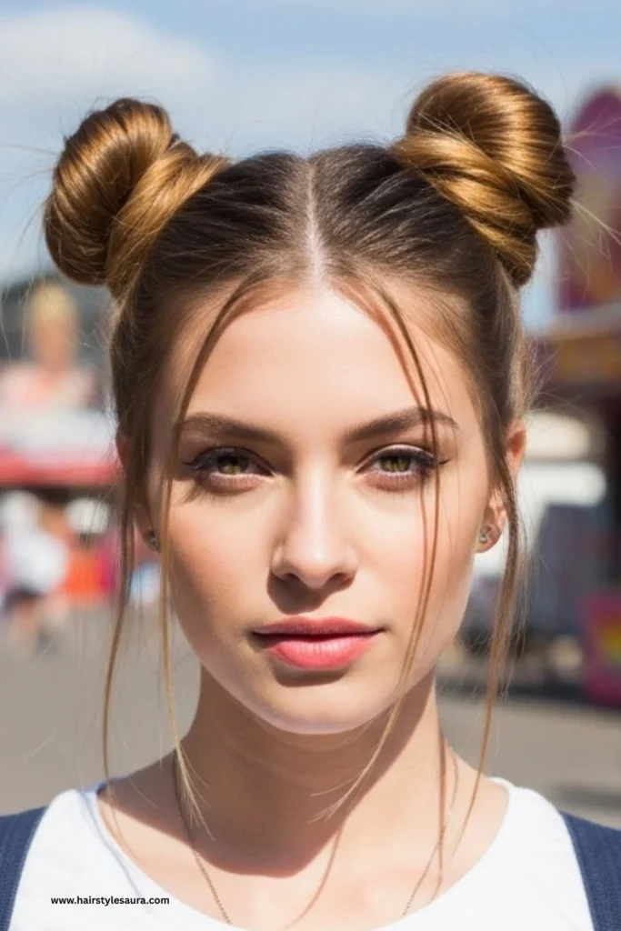 11 Cute Hairstyles for Medium Hair That Are Super Easy and Stylish 11 Double Mini Buns