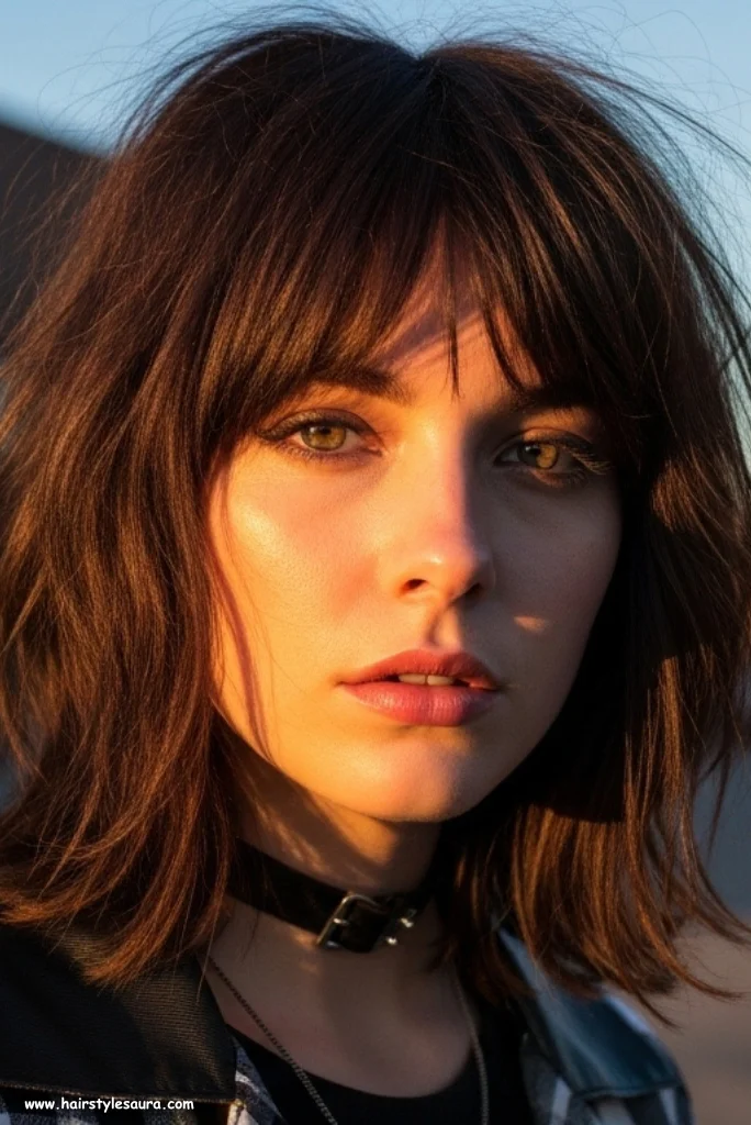 10 Best Short Shaggy Lob Haircuts for a Trendy Look 11 Shaggy Lob with Asymmetrical Ends