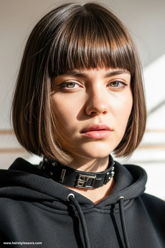 13 Stunning Korean Layered Haircut Ideas That Will Transform Your Look 12 Short Layered Cut with Blunt Bangs