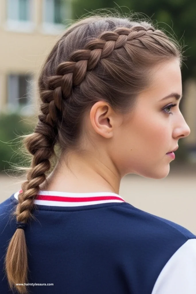 11 Cute Hairstyles for Medium Hair That Are Super Easy and Stylish 12 Side Braid with a Ponytail