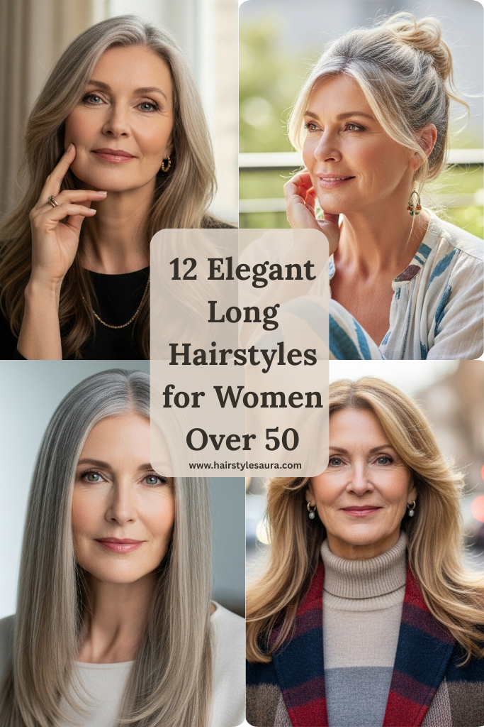 long hairstyles for women over 50
