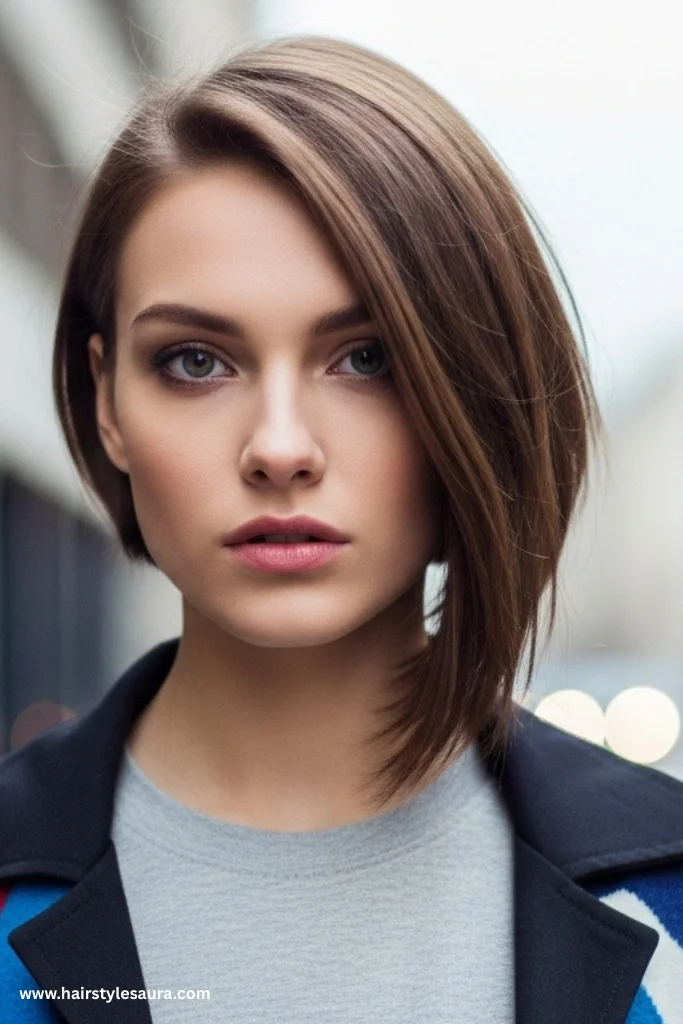 11 Best hairstyle cut for round face That Flatter Instantly 3 Asymmetrical Bob