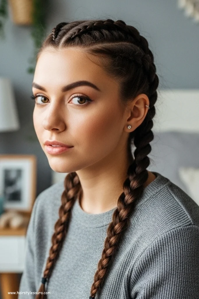 10 Cute & Trendy 90s 2000s Girl Hairstyles Pinterest Is Loving Right Now 4 Face-Framing Braids