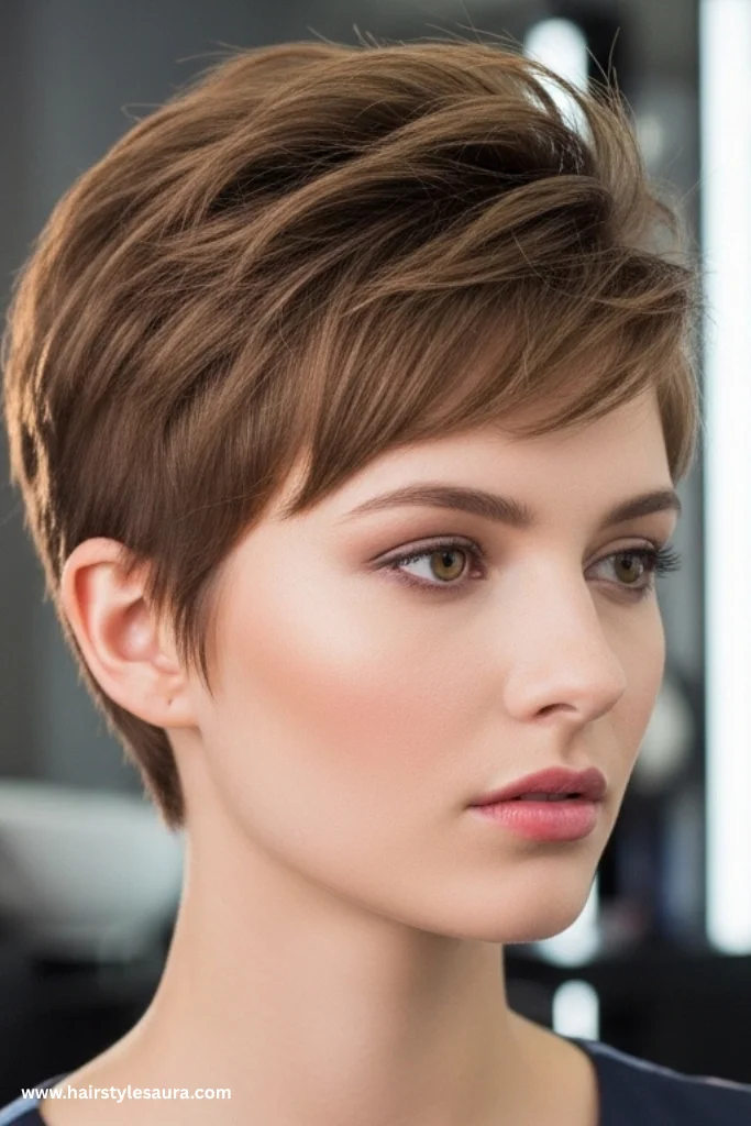 11 Best hairstyle cut for round face That Flatter Instantly 4 Pixie Cut with Volume on Top