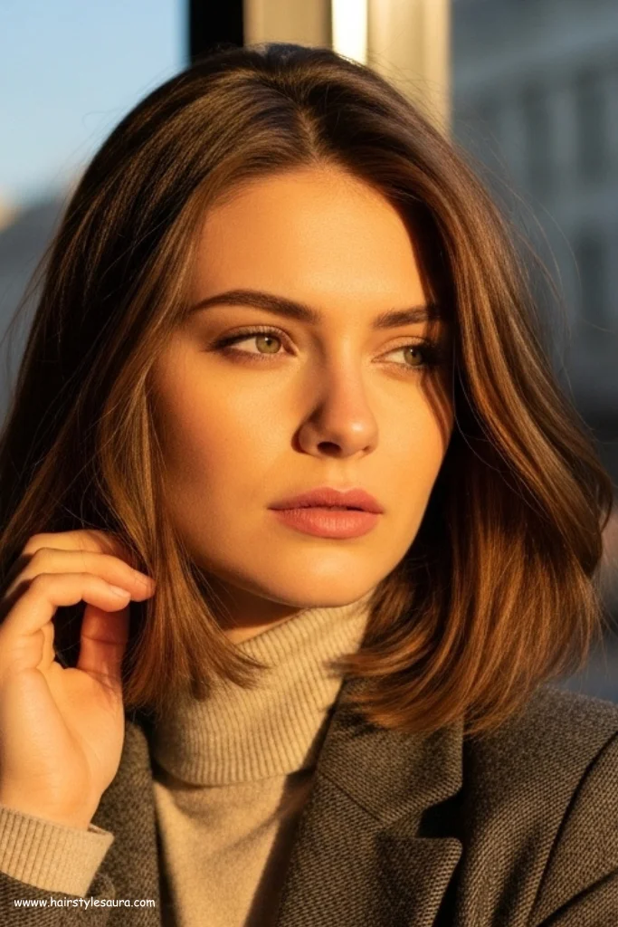 12 Gorgeous Layered Haircuts Ideas for Wavy Hair That Turn Heads 4 Shoulder-Length Layered Lob