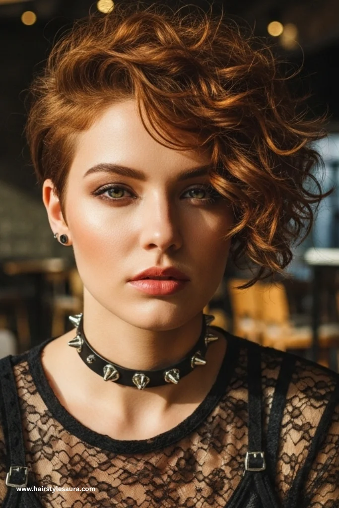 13 Best curly pixie cuts round face 5 Asymmetrical Curly Pixie Cut