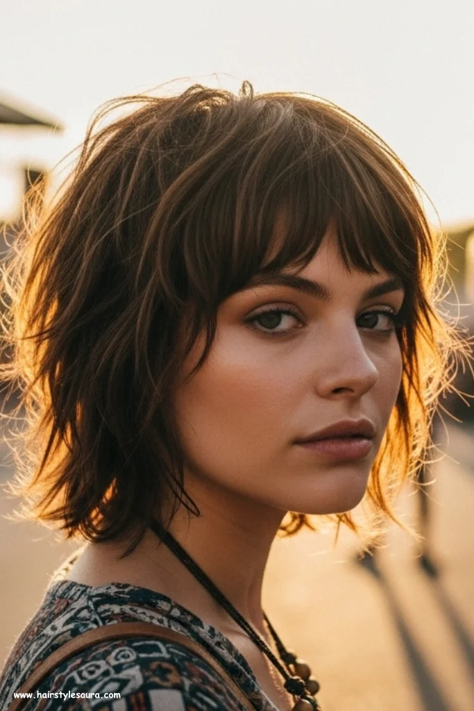 10 Trendy Short Layered Haircuts Ideas Every Woman Should Try 5 Messy Shag Cut