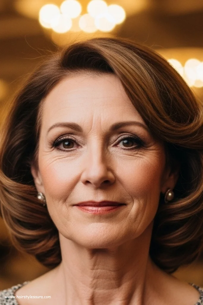 10 Medium Length Hairstyles for Women Over 50 That Turn Back the Clock 6 Curled-In Ends