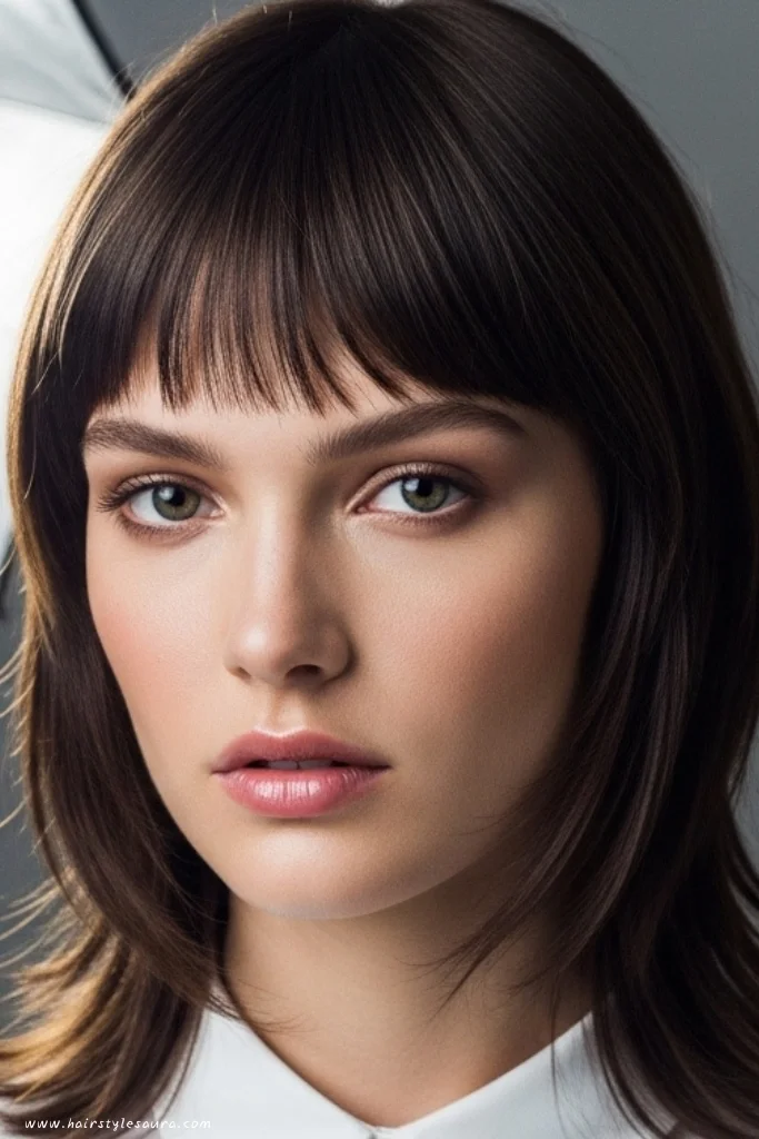 12 Bold Mullet Octopus Cut Ideas Women Are Loving Right Now 6 Mullet Octopus with Baby Bangs
