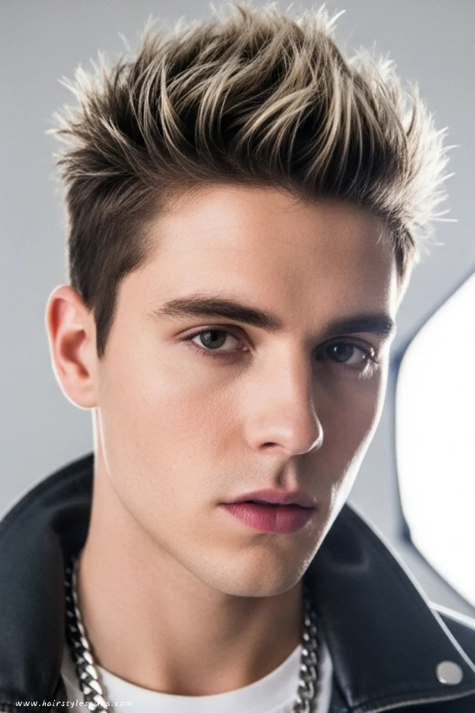 10 Cool 90s Hairstyles Men Ideas Making a Comeback 6 Spiky Hair with Frosted Tips