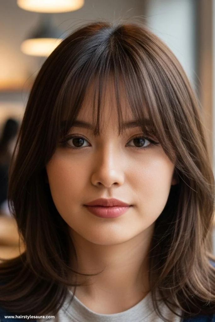 13 Stunning Korean Layered Haircut Ideas That Will Transform Your Look 7 Curtain Bangs with Subtle Layers