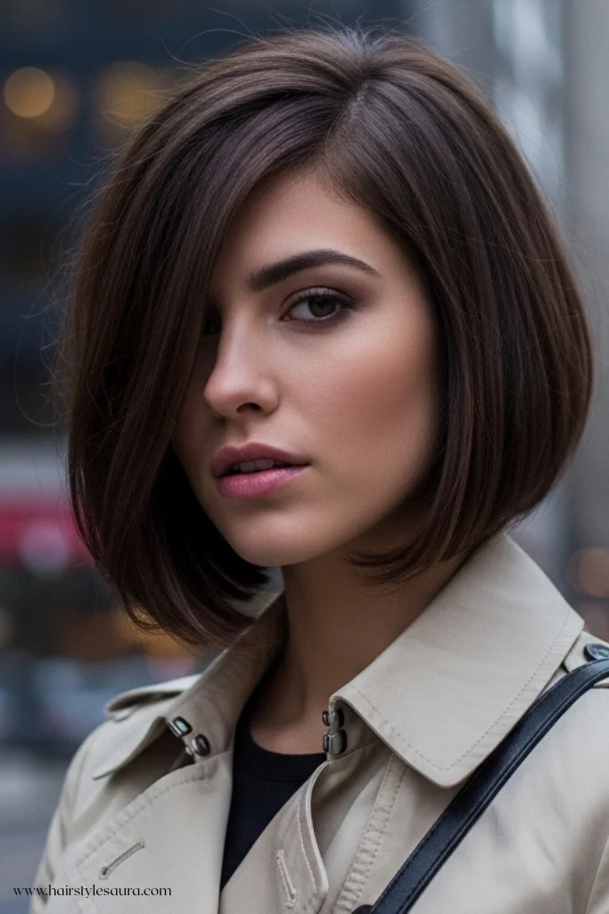 12 Refined Old Money Bob Brunette Haircut Ideas for 2025 7 Inverted Brunette Bob