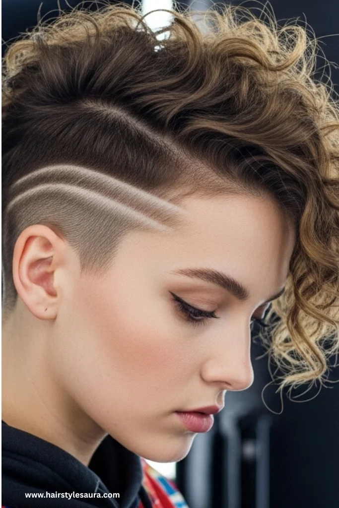 12 Cute Curly Pixie Cuts That Are Perfectly Playful and Bold 7 Undercut Curly Pixie