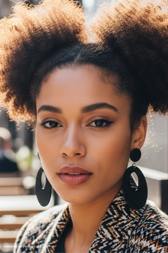 12 Bold and Beautiful 90s Hairstyles African American Ideas 8 Afro Puffs