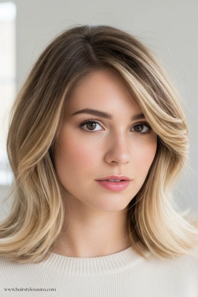 10 Bold and Beautiful Octopus Cut Hombre Ideas for Women 8 Champagne Blonde Hombre on Soft Octopus Cut