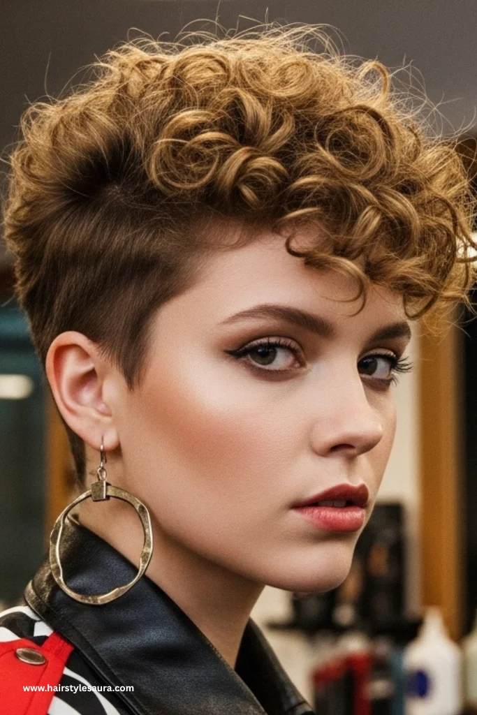 13 Best curly pixie cuts round face 9 Curly Undercut Pixie