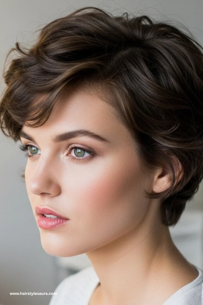 13 Best curly pixie cuts round face 10 Pixie with Defined Spiral Curls