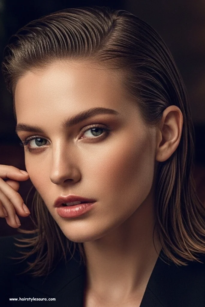 10 Best Short Shaggy Lob Haircuts for a Trendy Look 10 Slicked Back Shaggy Lob