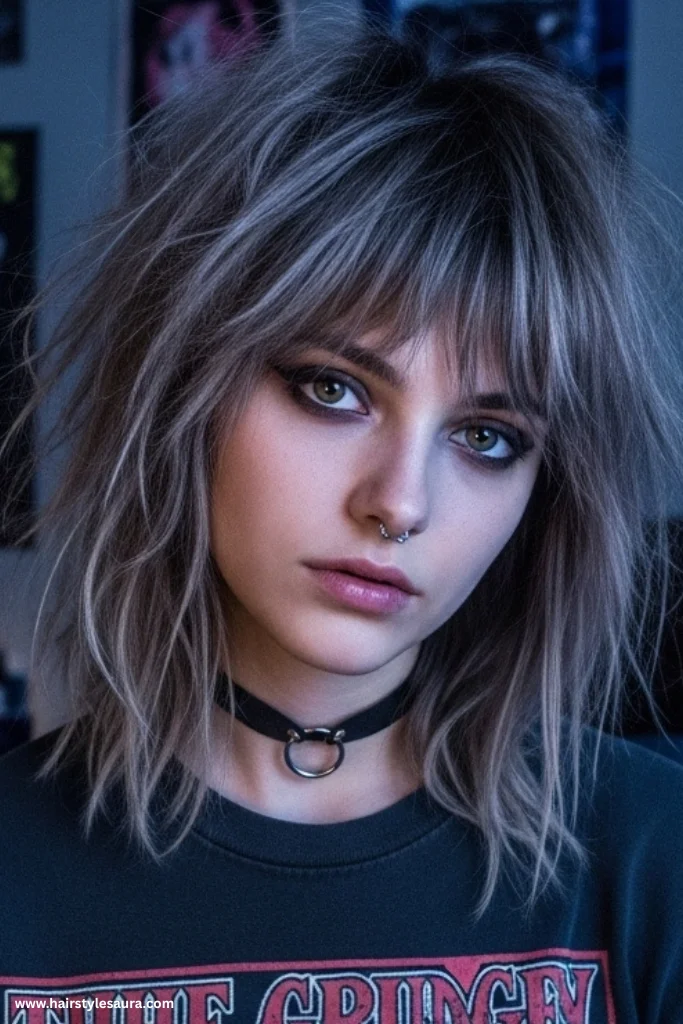 10 Must-Try Shaggy Short Hair Wolf Cut Versions for Women 9 90s Grunge Revival