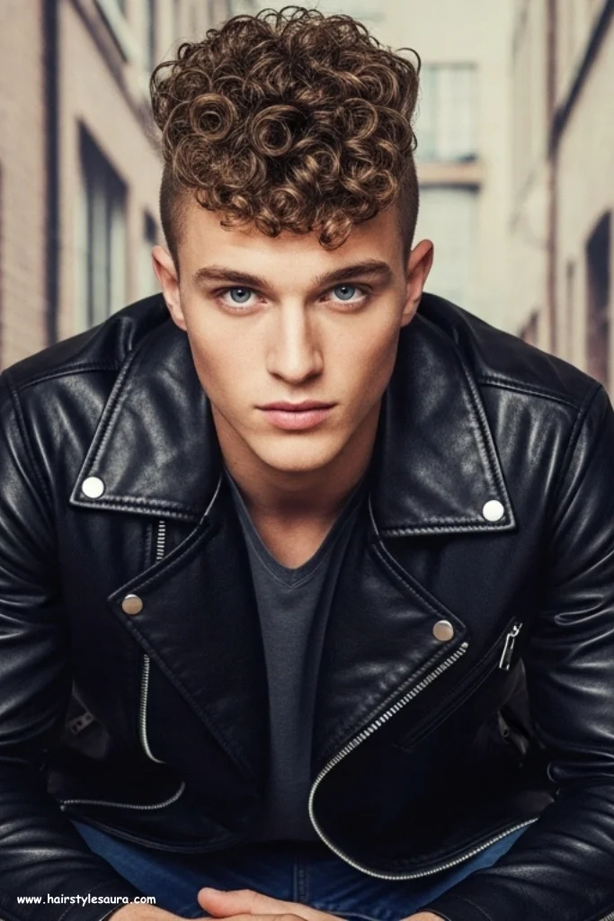 Popular Short Curly Hairstyles for Men Who Want a Fresh Look 12 Curly Mohawk