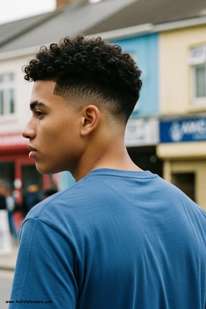 Popular Short Curly Hairstyles for Men Who Want a Fresh Look 4 Low Fade with Curls