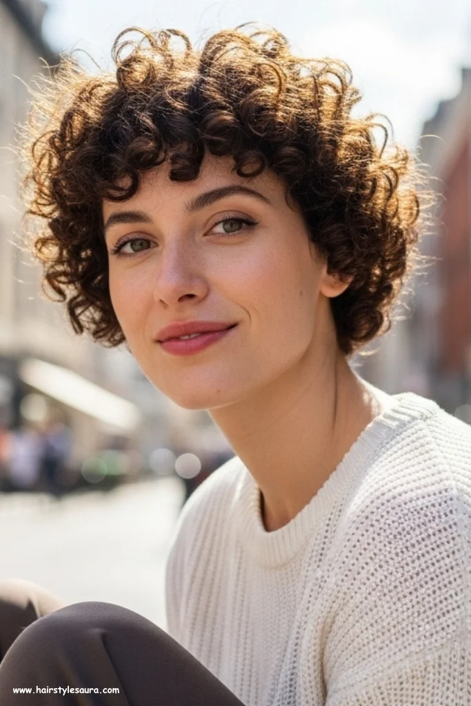 10 Short Wolf Cut Hair Ideas to Transform Your Look in 2025 4 Curly Short Wolf Cut