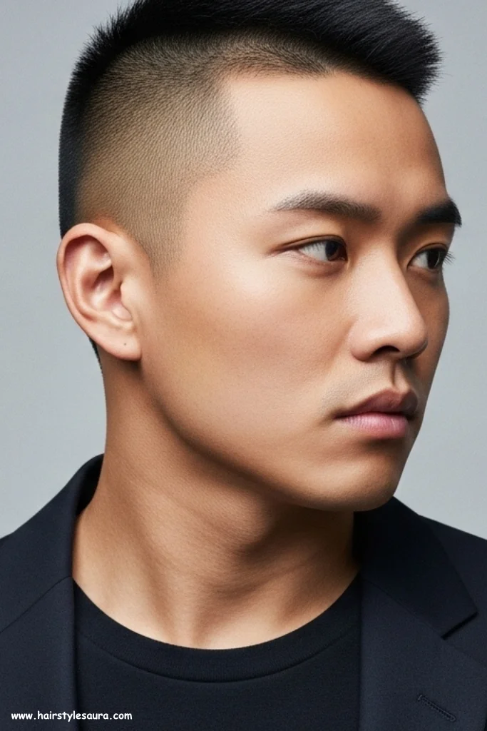 12 Trendy Hairstyles for Short Hair Men Asian Edition 8 Crew Cut
