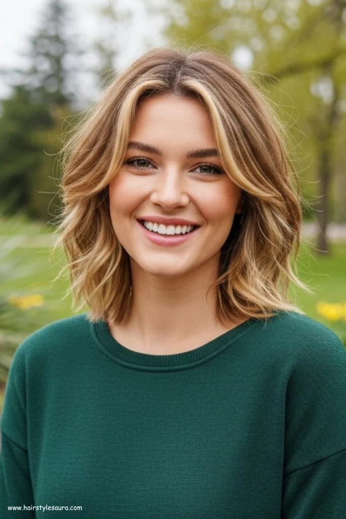 10 Kitty Cut Styles for Long Hair 10 Textured Kitty Cut with Highlights