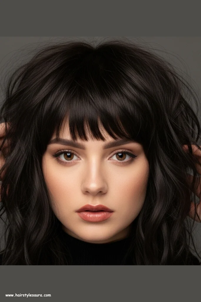 10 Short Wolf Cut Hair Ideas to Transform Your Look in 2025 11 Textured Wolf Cut with Messy Bangs