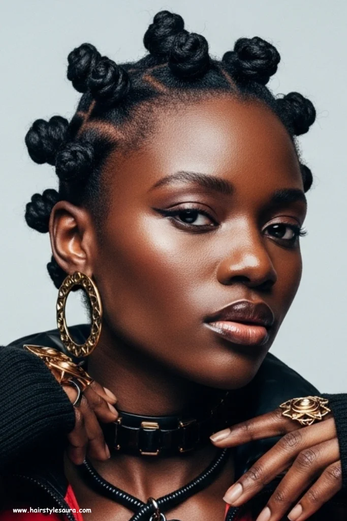 10 Cute Hairstyles for Black Girls That Show Natural Beauty 7 Bantu Knots