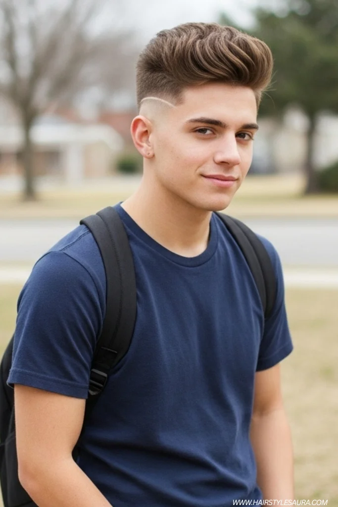 Top 12 Mens Long Top Short Sides Hairstyles to Rock Now 11 Blowout Top with Mid Fade