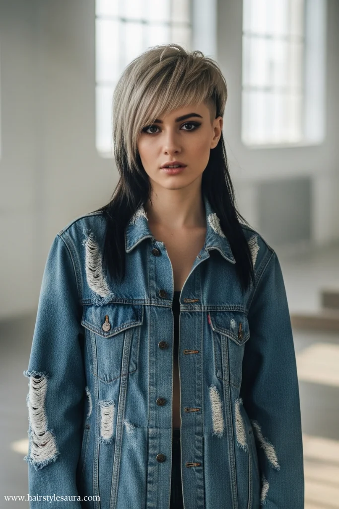 12 Trendy Long Wolf Cut Curly Hair Options to Try Today 7 Long Wolf Cut with Micro Bangs