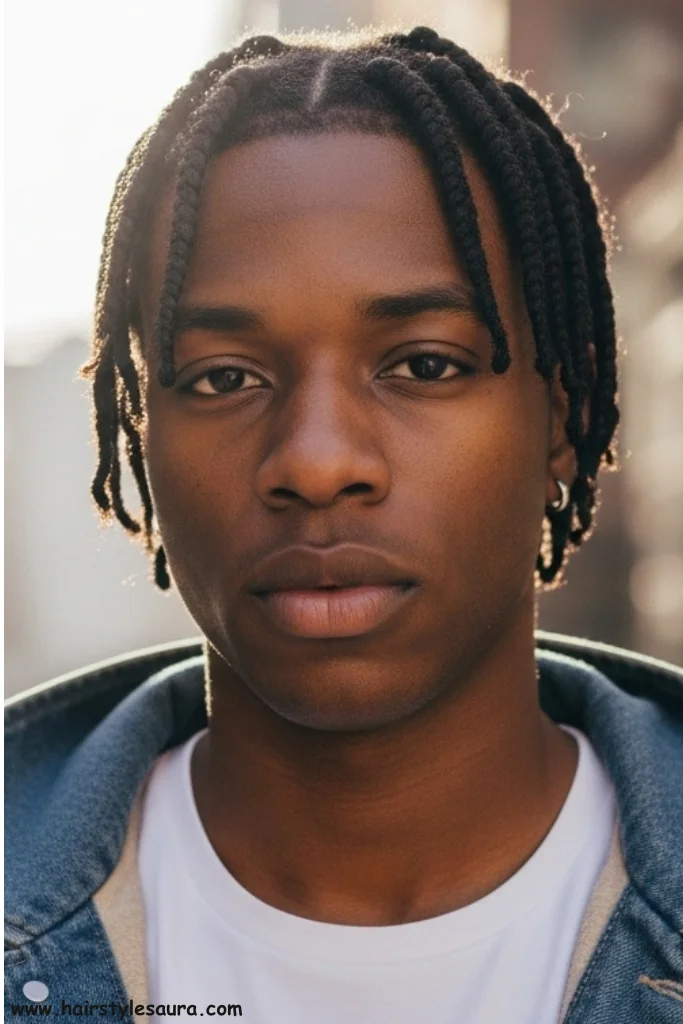 12 Black Male Braids Hairstyles That Are Bold and Stylish 3 Box Braids