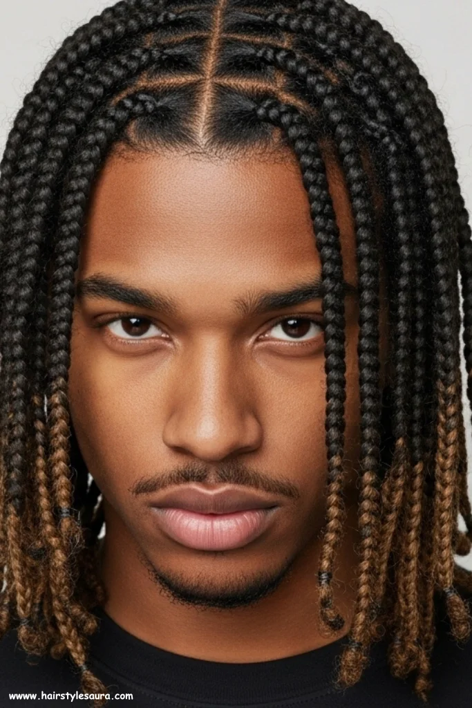 13 Best Mens Braided Hairstyles for a Bold New Look 2 Box Braids for Men