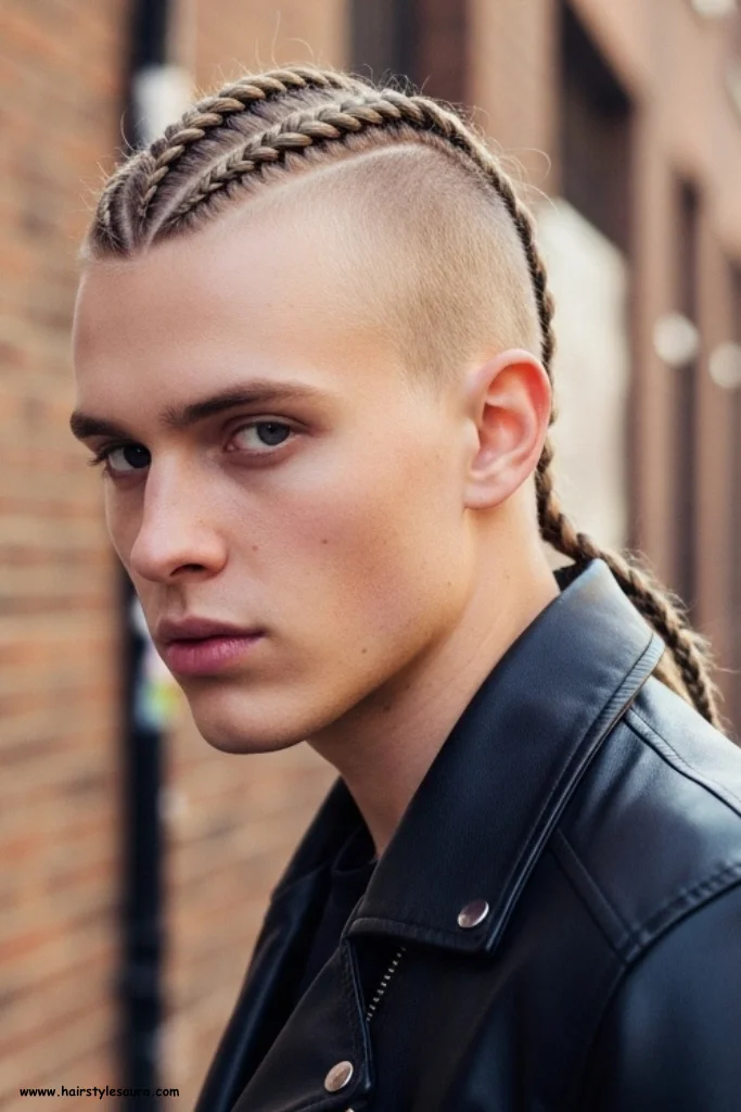 13 Best Mens Braided Hairstyles for a Bold New Look 9 Braided Mohawk