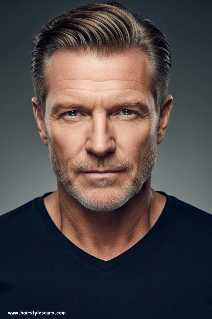 10 Best Short Hairstyles for Over 50 Men to Try Now 7 Brushed Forward Caesar Cut