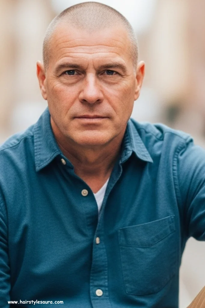 10 Best Short Hairstyles for Over 50 Men to Try Now 4 Buzz Cut
