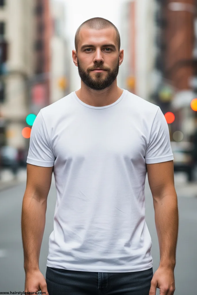 Buzz Cut Hairstyle Man: Bold, Clean, and Always in Style 7 Buzz Cut with Beard Combo