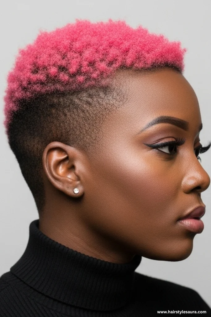 Top 10 Short Hairstyles for Black Women in 2025 3 Buzz Cut with Color