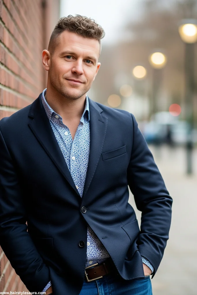 Buzz Cut Hairstyle Man: Bold, Clean, and Always in Style 12 Buzz Cut with Curly Hair
