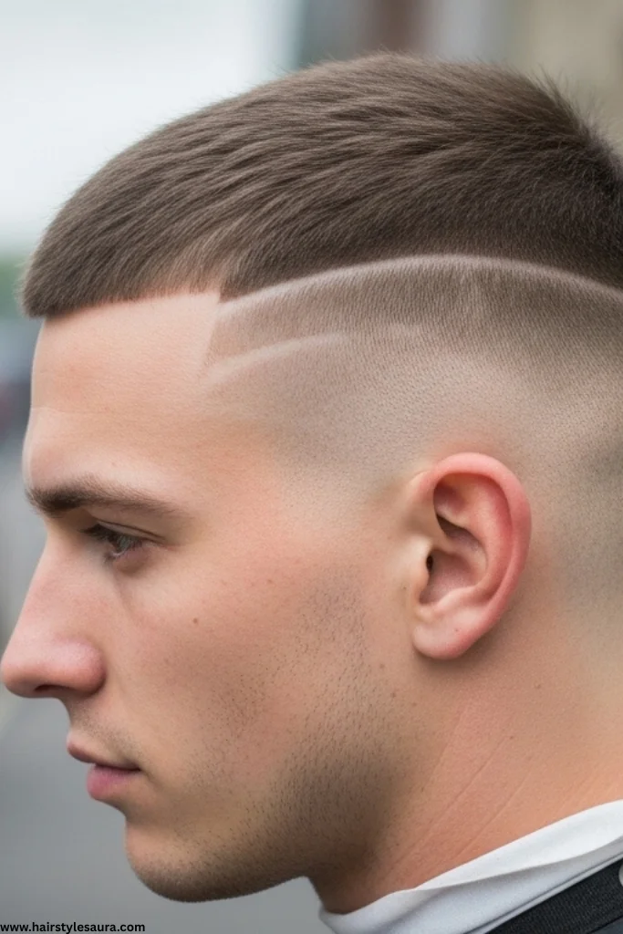 Buzz Cut Hairstyle Man: Bold, Clean, and Always in Style 9 Buzz Cut with Side Designs