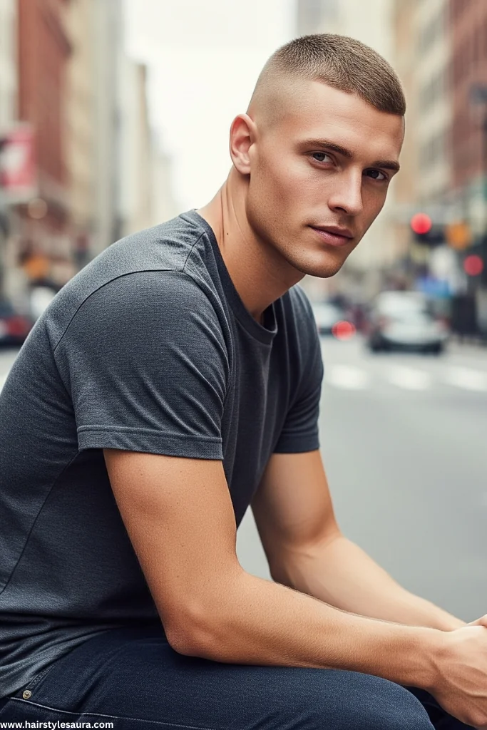 Buzz Cut Hairstyle Man: Bold, Clean, and Always in Style 3 Buzz Cut with Skin Fade