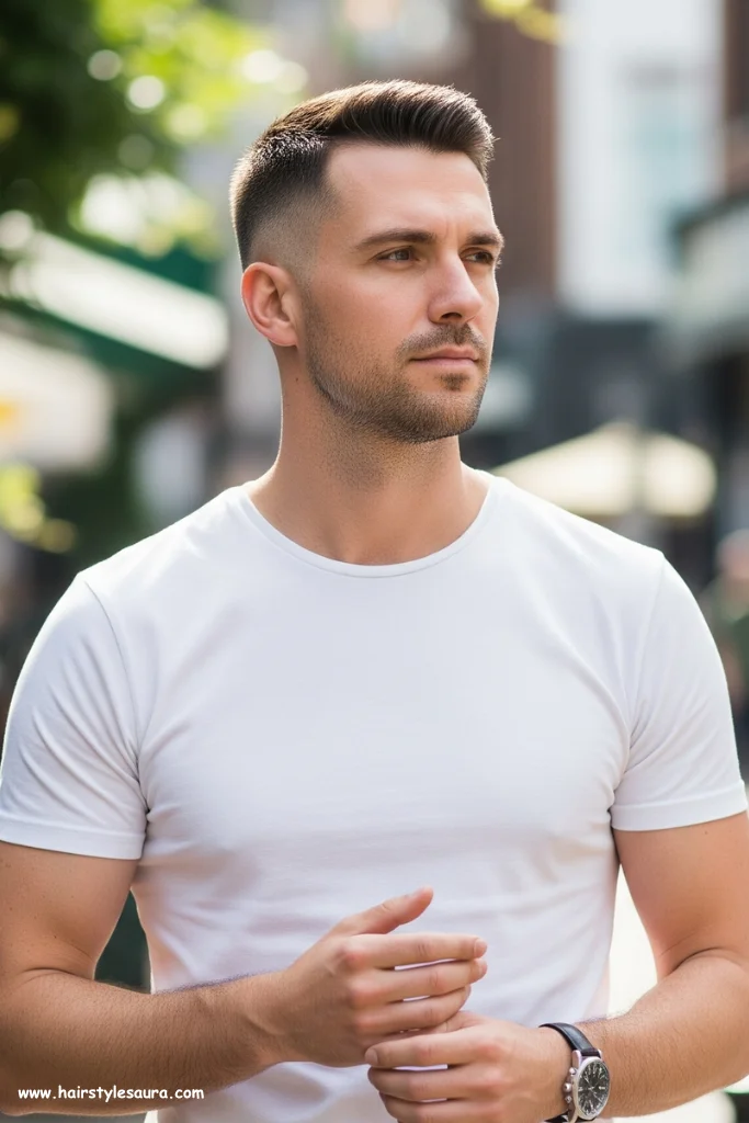 10 Best Short Hairstyles Male for a Clean Finish 8 Caesar Cut