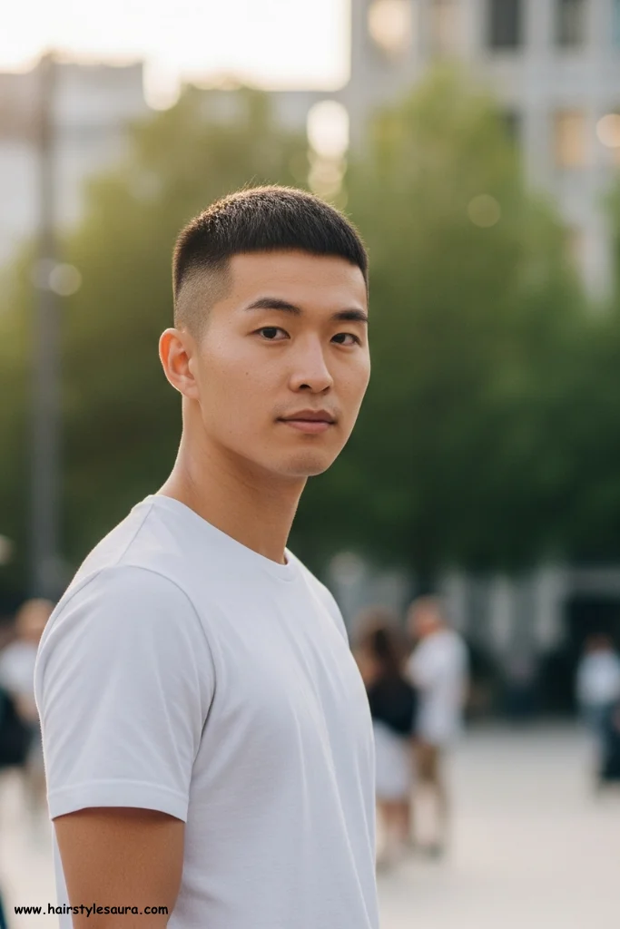 12 Trendy Hairstyles for Short Hair Men Asian Edition 4 Caesar Cut