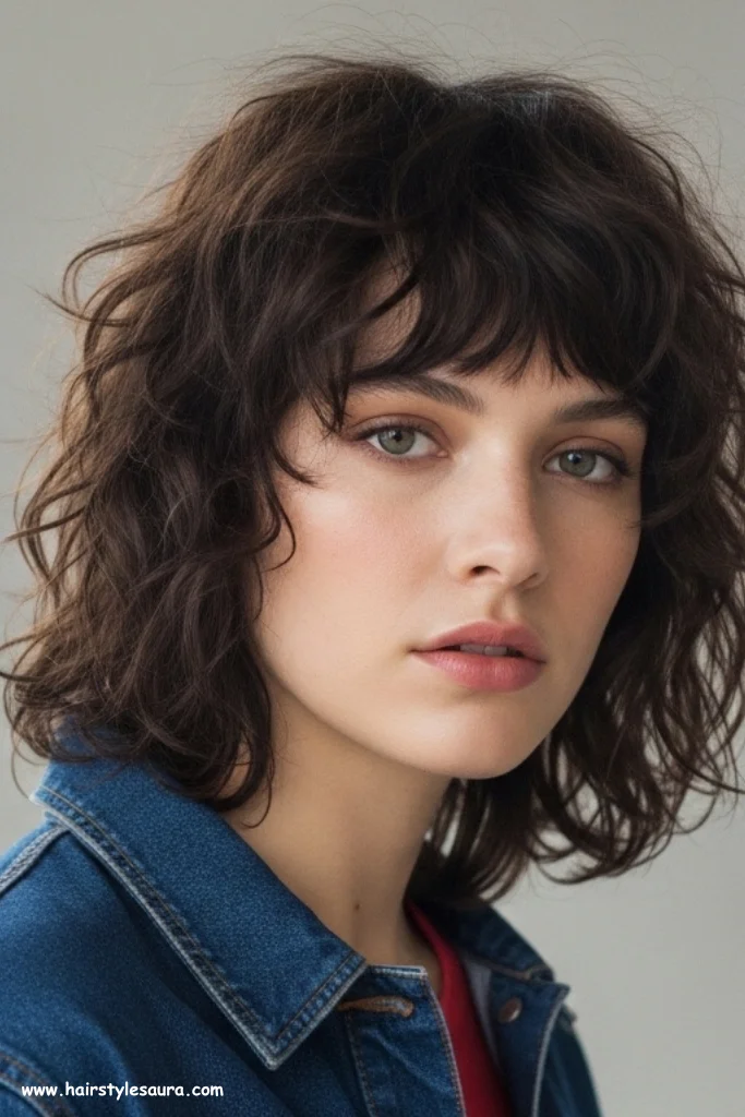 10 Trendy Curly Short Shaggy Hairstyles to Try This Year 7 Chin-Length Shag for Curly Hair
