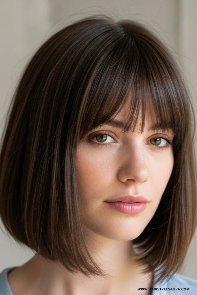 Short Wolf Cut with Bangs – Trendy & Wild Feminine Vibes 15 Chin-Length Wolf Cut with Face Layers